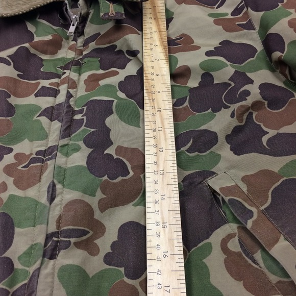 Vtg Woods Goose Camo Jacket Shell w Zip In Down Vest Mens Large Canada Hunting - Picture 8 of 16